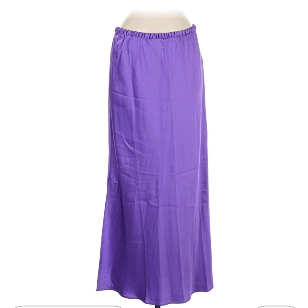J. Crew Maxi Skirt in Deep Purple